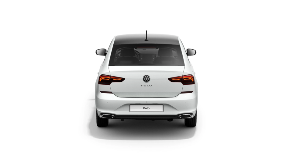 Volkswagen Polo Лифтбэк Белый «Pure» / Черный «Deep», перламутр