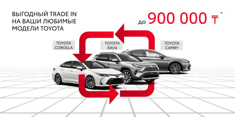 Обменяй свой автомобиль на легендарую Toyota